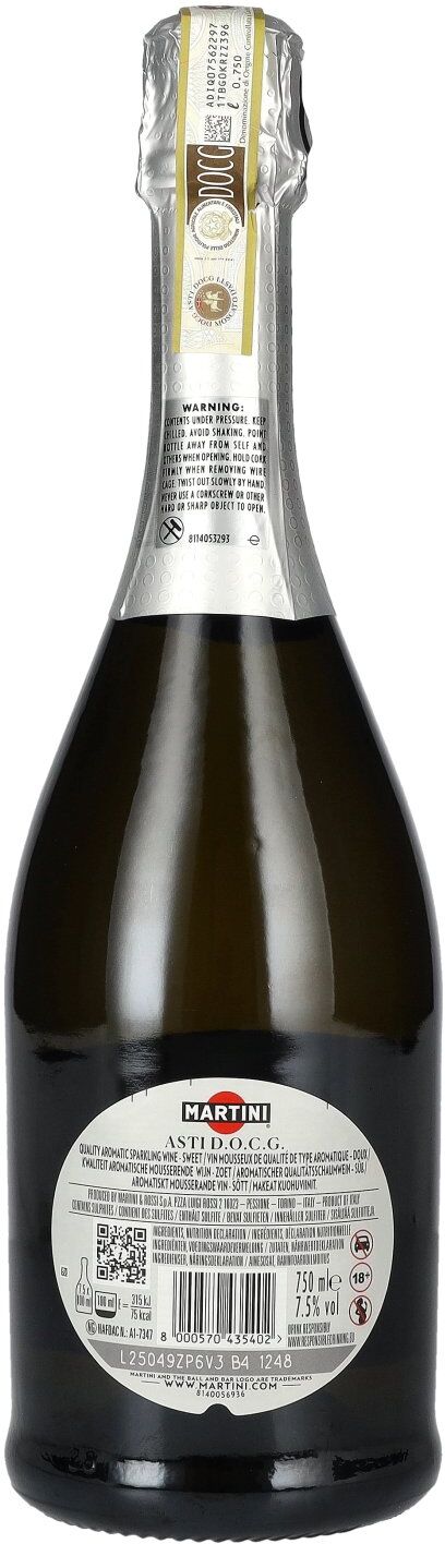 Martini Sparkling Wine ASTI DOCG 7,5% Vol. 0,75l