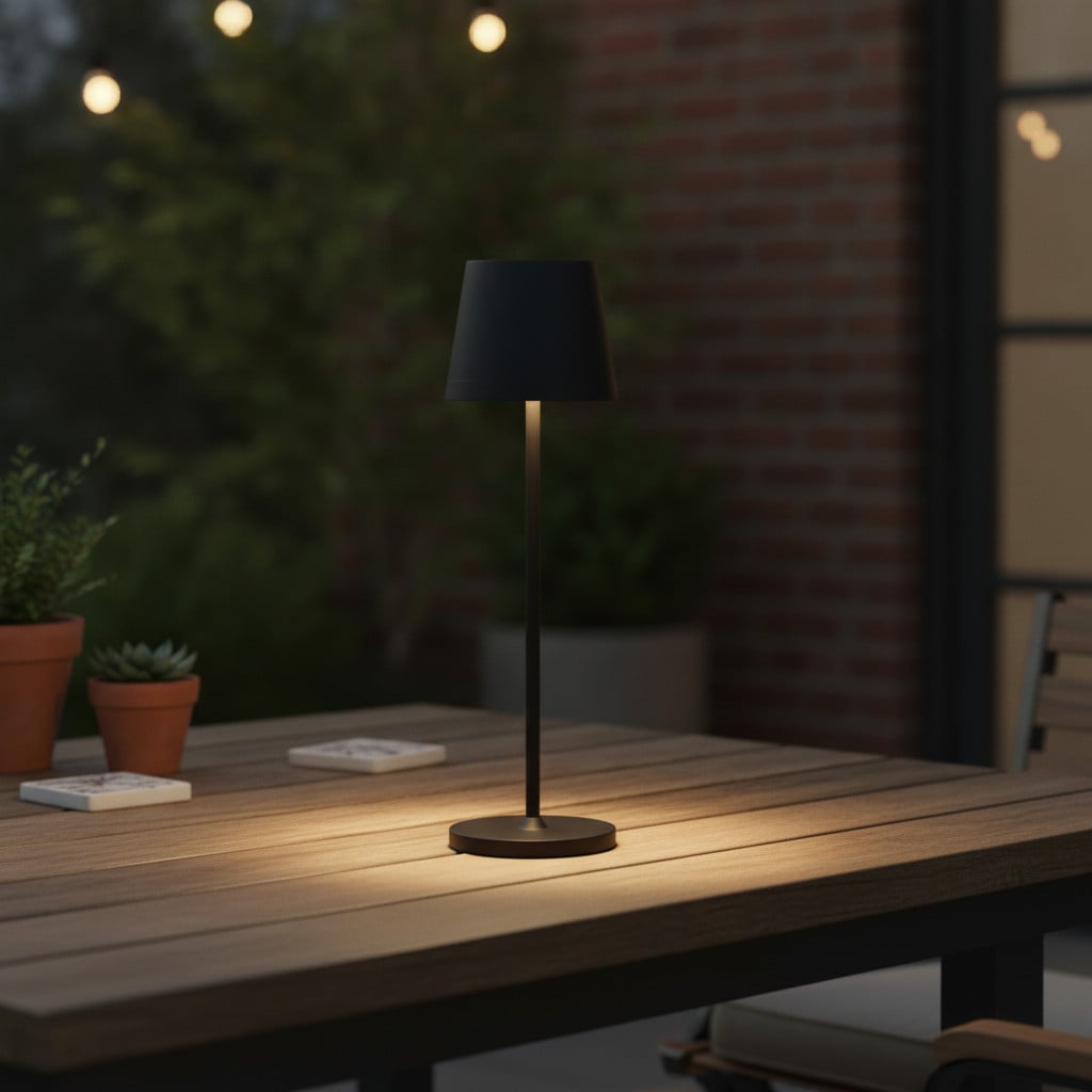 Lyora Nova Luce Seina oplaadbare LED tafellamp - zwart