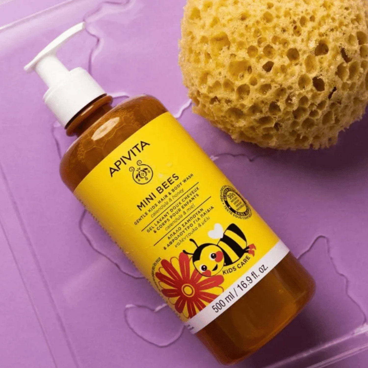 APIVITA Mini Bees Gentle Kids Hair & Body Wash 500ml