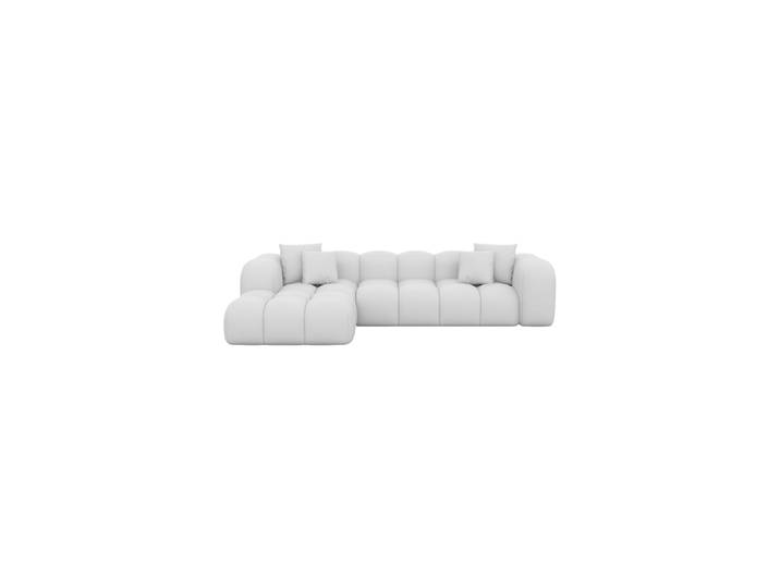 4-Sitzer Design Echtleder Ecksofa „Alba“ Echtleder White BLOOMINGLOFT Collection