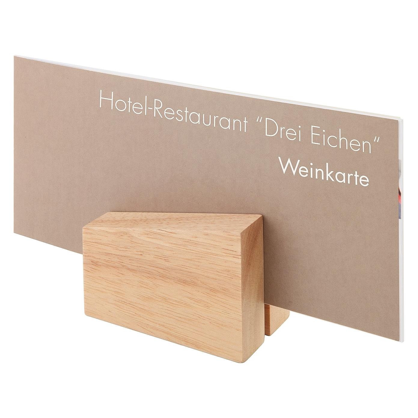 APS Kartenhalter, 2er-Set, Rubberwood (APS00023)