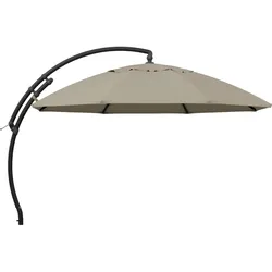 SUN GARDEN Ampelschirm Easy Sun TOP MODE Ø 375 cm anthrazit / beige-meliert