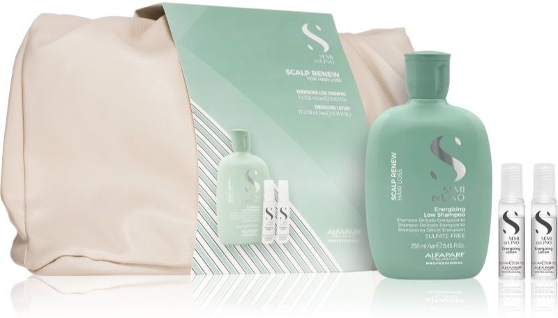 Alfaparf Milano Semi Di Lino Scalp Renew Kit coffret cadeau pour cheveux fins ou clairsemés