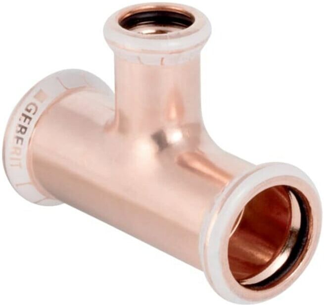 Geberit Té Mapress d= 22x15x22mm, réduit, cuivre (61256)