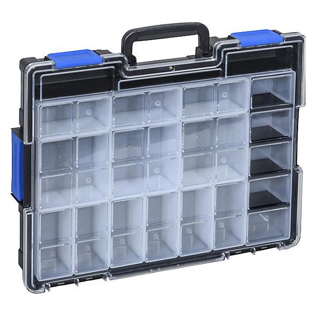 Allit Kleinteilekoffer EuroPlus Pro >K<44.76/19, 19 Fächer aus schlagfestem Polypropylen (PP), 4 Tr (454223)
