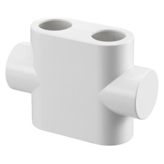 Oventrop OV Design-Abdeckung für Multiblock T, Durchgangsform weiss (1184095)