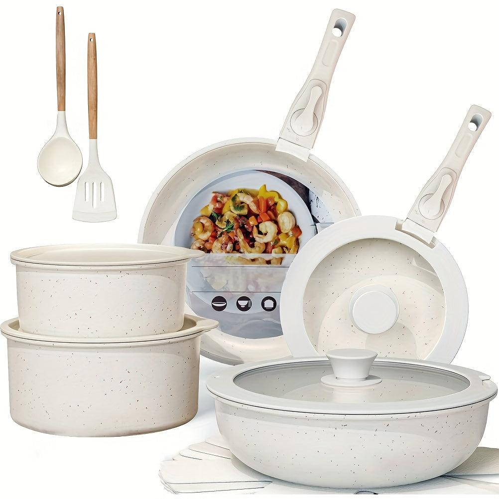 Selius 17-delige keramische pannenset met non-stick laag