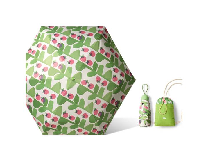 Beneunder BM527 Parapluie cinq plis à revêtement noir - Vert poire