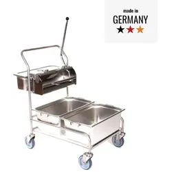 Floorstar RRW 2 ES PATENT Reinraumwagen inkl. Edelstahl Wannen und Edelstahl-Flachpresse