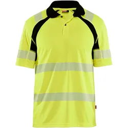Warnschutz UV Poloshirt "3595" - S - gelb/schwarz