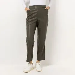 KIM & CO. Hose, knöchellang Soft-Leder-Optik 2 Eingrifftaschen gerader Beinverlauf