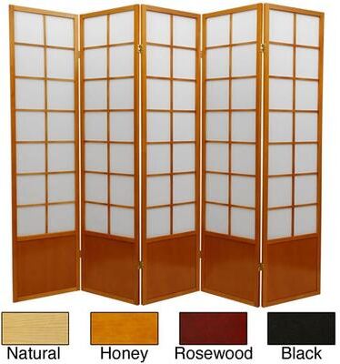 Red Lantern 6 ft. Tall Zen Shoji Screen
