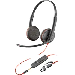 Poly Blackwire 3225 Stereo Headset On-Ear