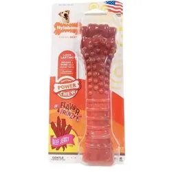 Nylabone Textured Dura Chew Beef Jerkey Voor Harde Bijters, Hundespielzeug