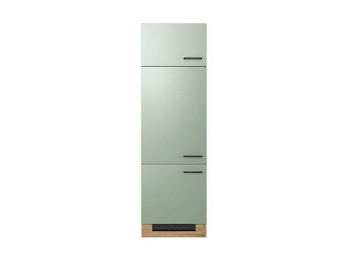 Küche Geräteumbauschrank Fiona 60 cm Eiche / grün
