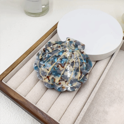 Fusion Finds Elegant Shell Compact Makeup Mirror For Travel   Portable Folding Pocket Cosmetic Mirror 2
