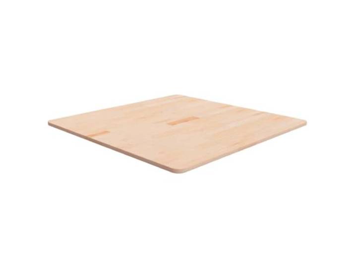 HEFZGDB Massivholz Eichen Tischplatte Quadratisch 80x80x1,5 cm Unbehandelt Naturbelassen für Couchtisch Beistelltisch Bartisch rustikales Design langlebig vielseitig Möbelplatte