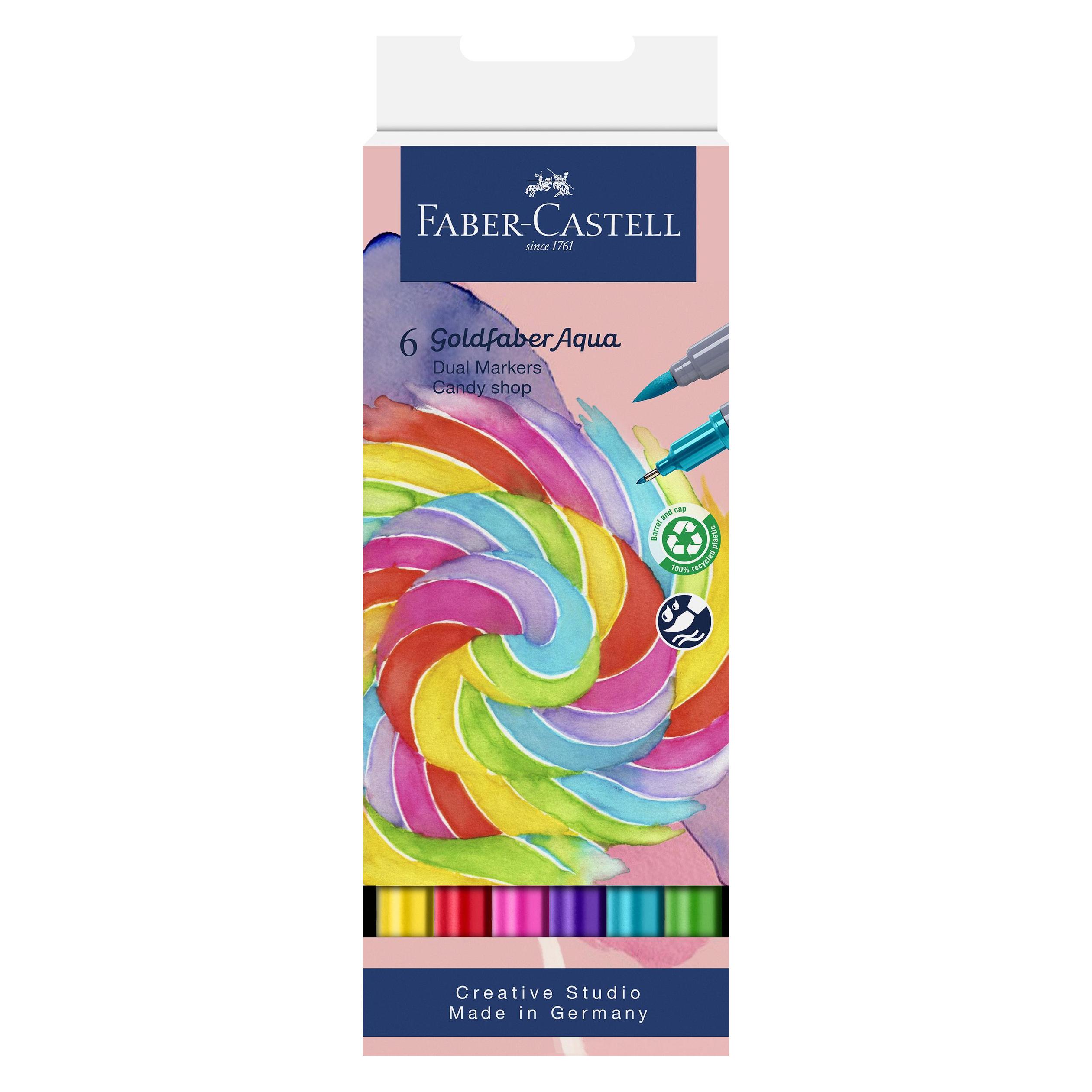 Faber-Castell Aquarellmarker GOLDFABER, 6er Etui Candy Shop (6x) (164528)