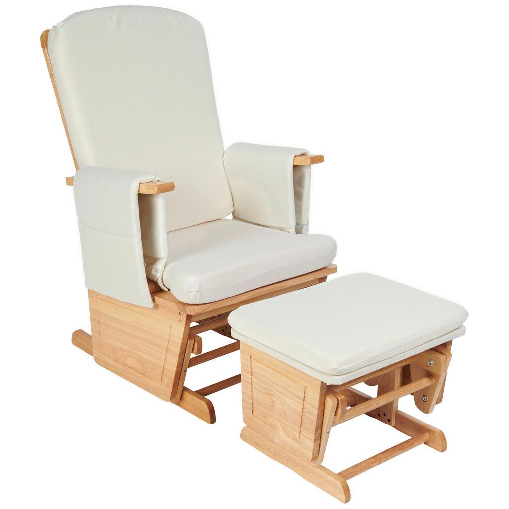 My Baby Lou Stillstuhl, Creme, Natur, Holz, Textil, Kautschukholz, massiv, 56x101x73 cm, Füttern, Stillen, Stillsessel