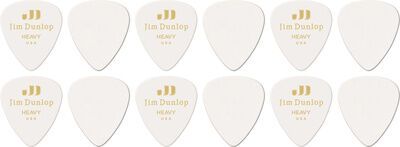 Dunlop Celluloid White Pick Heavy