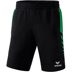 erima Six Wings Worker Shorts schwarz/smaragd 3XL