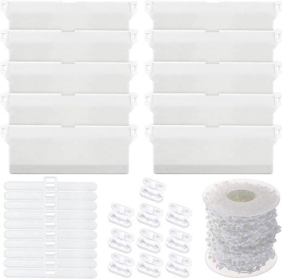 Allecto Plus Verticale Lamellen voor Grote Ramen met Accessoires - Wit