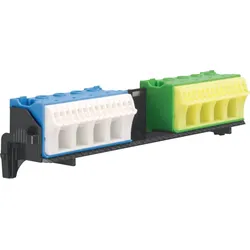 Hager FZ382 Träger, univers Z, mit 2 x 18 PE/N-Klemmen in Quick-Connect Technik, waagerecht