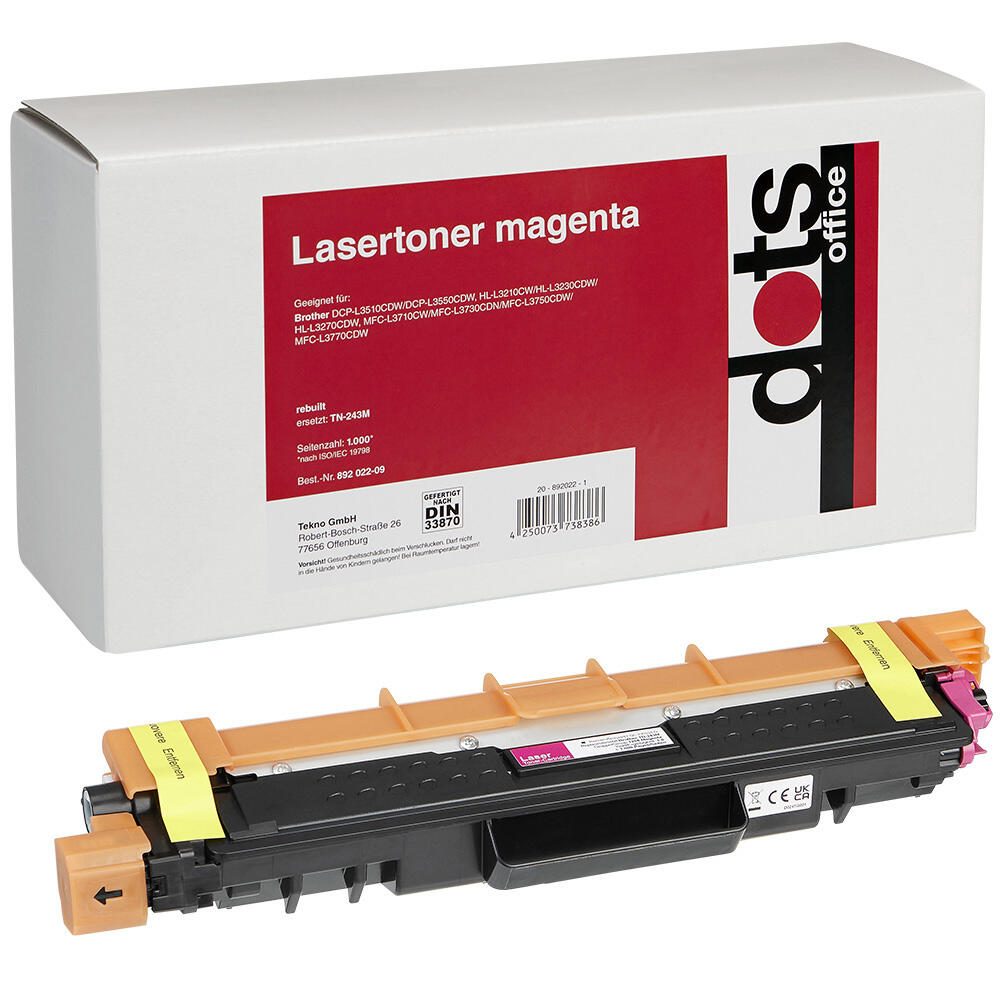 dots Toner kompatibel zu brother TN243M magenta 1268,0006-DOTS