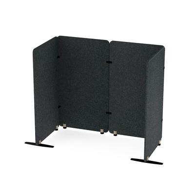 Bi-office Modulares U-Form-Sculpo, 1600x1800x800mm, dunkelgrau