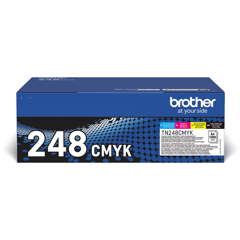 Brother Tonerset C/M/Y/BK f.HL-L3215 DCP-L3515/MFC-L3740 je ca. 1.000 S.
