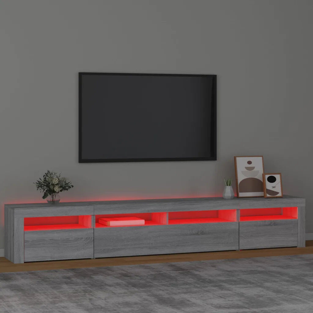 Metro TV Stand Grey Sonoma 240cm