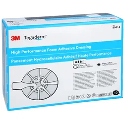 3M Tegaderm Foam Adhesive 6,9 x 7,6 cm oval 10 St