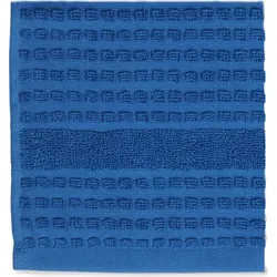 Juna Check Handtuch für Gesicht 30 x 30 cm blau