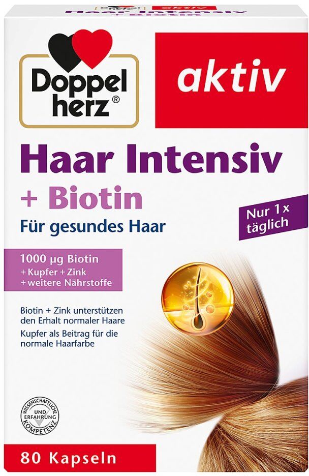 Doppelherz Haar Intensiv+Biotin Kapseln 80stk