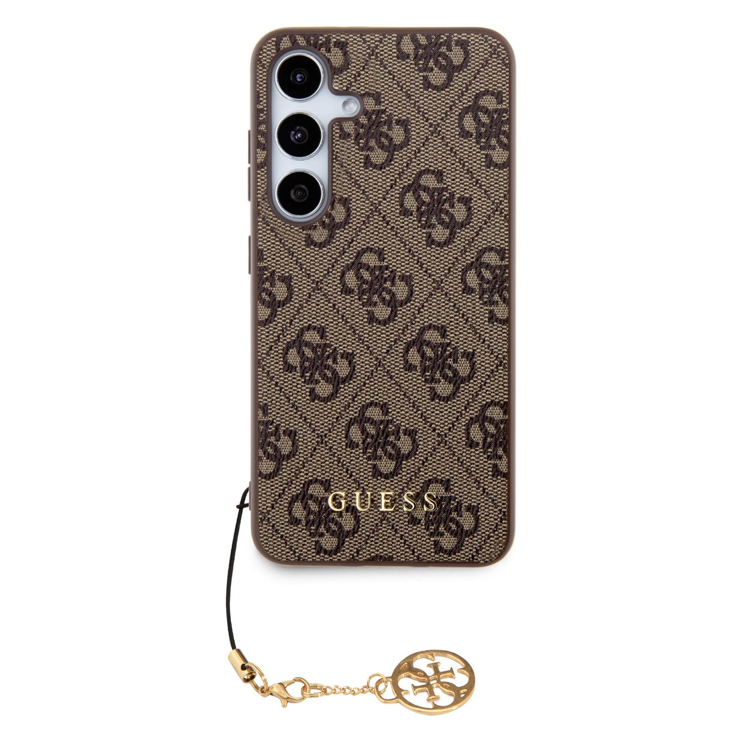 Guess GUHCSA35GF4GBR A35 A356 brązowy/brown hardcase 4G Charms Collection (Samsung Galaxy A35) (GUHCSA35GF4GBR)