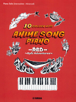 Yamaha Music Entertainment Anime Golden Hits Piano Red