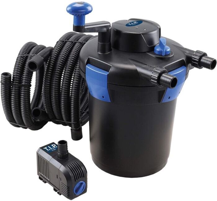 T.I.P. Teichdruckfilter-Set - Für 5.000 l Teich, UV-C 9 W,  Rückspülfunktion, TFP 5000 UV 9, 30297