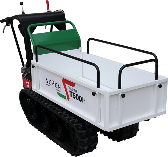 Brouette à chenilles Seven Italy T500H GX - benne extensible - capacité 500 kg