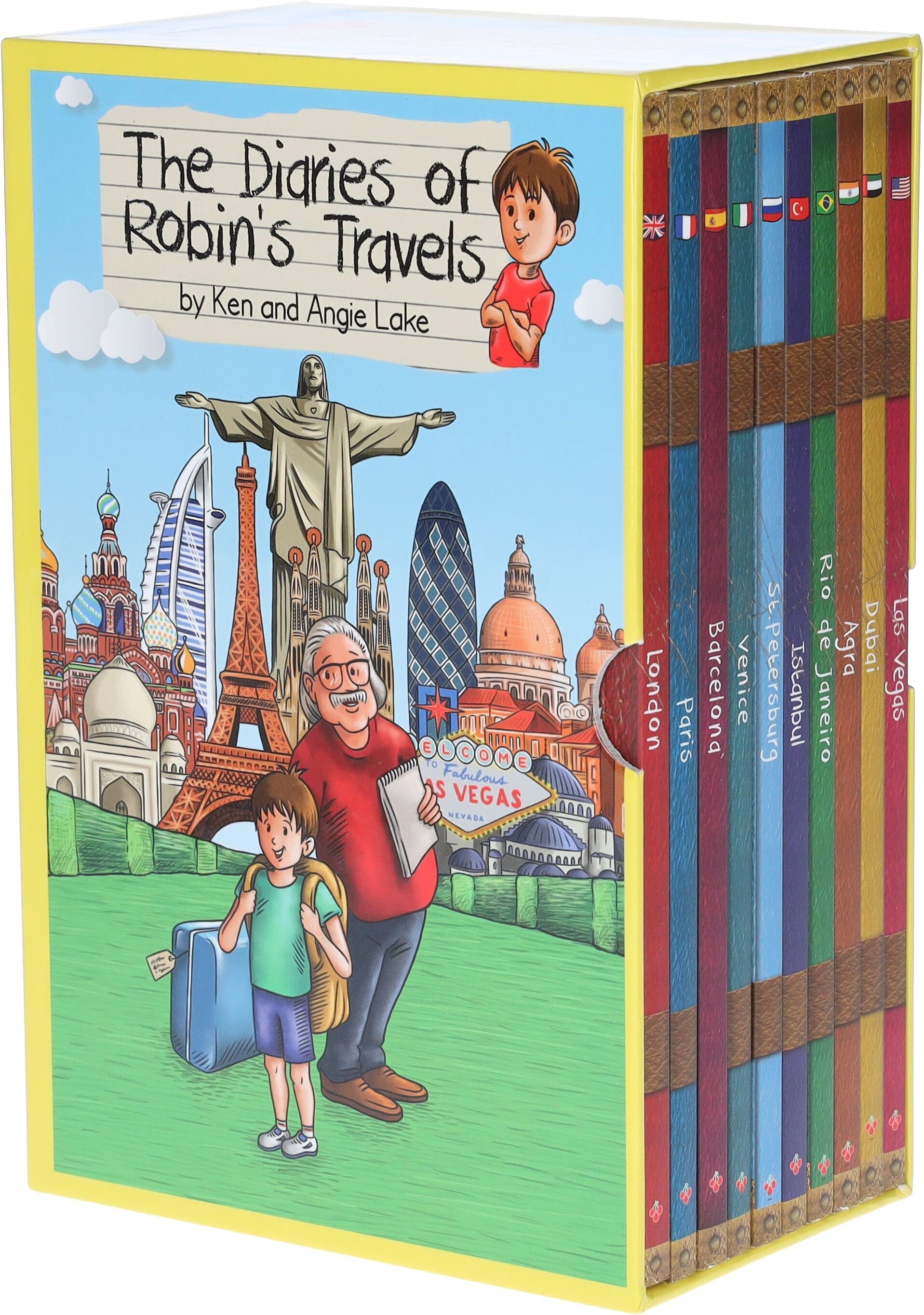 The Diaries of Robins Travels Adventures 10 Books by Angie & Ken Lake - Age 6-8 - Paperback Sweet Cherry Publishing