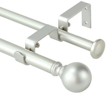 Urbanest Round Ball Designer Double Drapery Adjustable Curtain Rod & Hardware