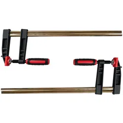 Vago-Tools 2x Profi Schraubzwinge 200x50 mm Zwinge Leimzwinge Klemmzwinge Temperguß