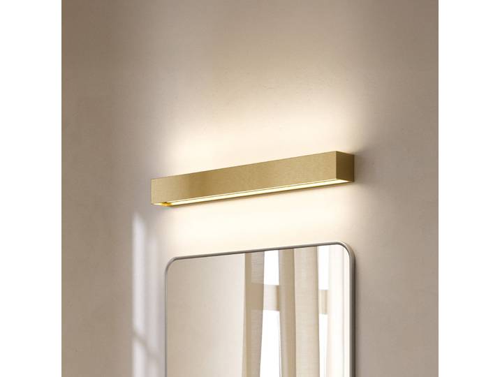 Linea W3 LED-Wandlampe messing 60cm, CCT, IP20 - Light-Point - Wohnzimmer - Design - Aluminium - Mehrflammig