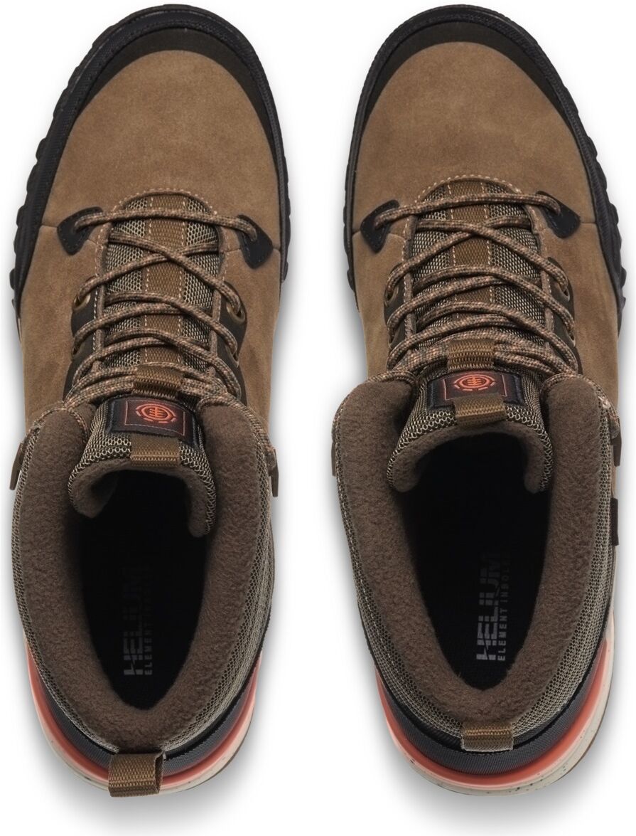 Skateschuh ELEMENT "Donnelly Elite", Herren, Gr. 11(44,5), braun (kangaroo), Obermaterial:Wasserabweisendes Leather Working Group-zertifiziertes Wildleder-Obermaterial, Futter aus Fleece, Gummilaufsohle mit 20% recyceltem Gummi., Schuhe Skateschuh