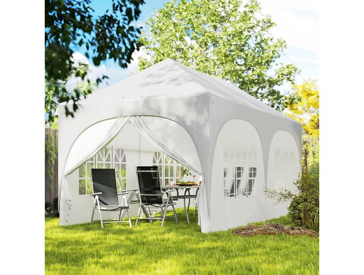 Outsunny Tente Pop-Up 3x6m Jardin avec Parois et Sac de Transport