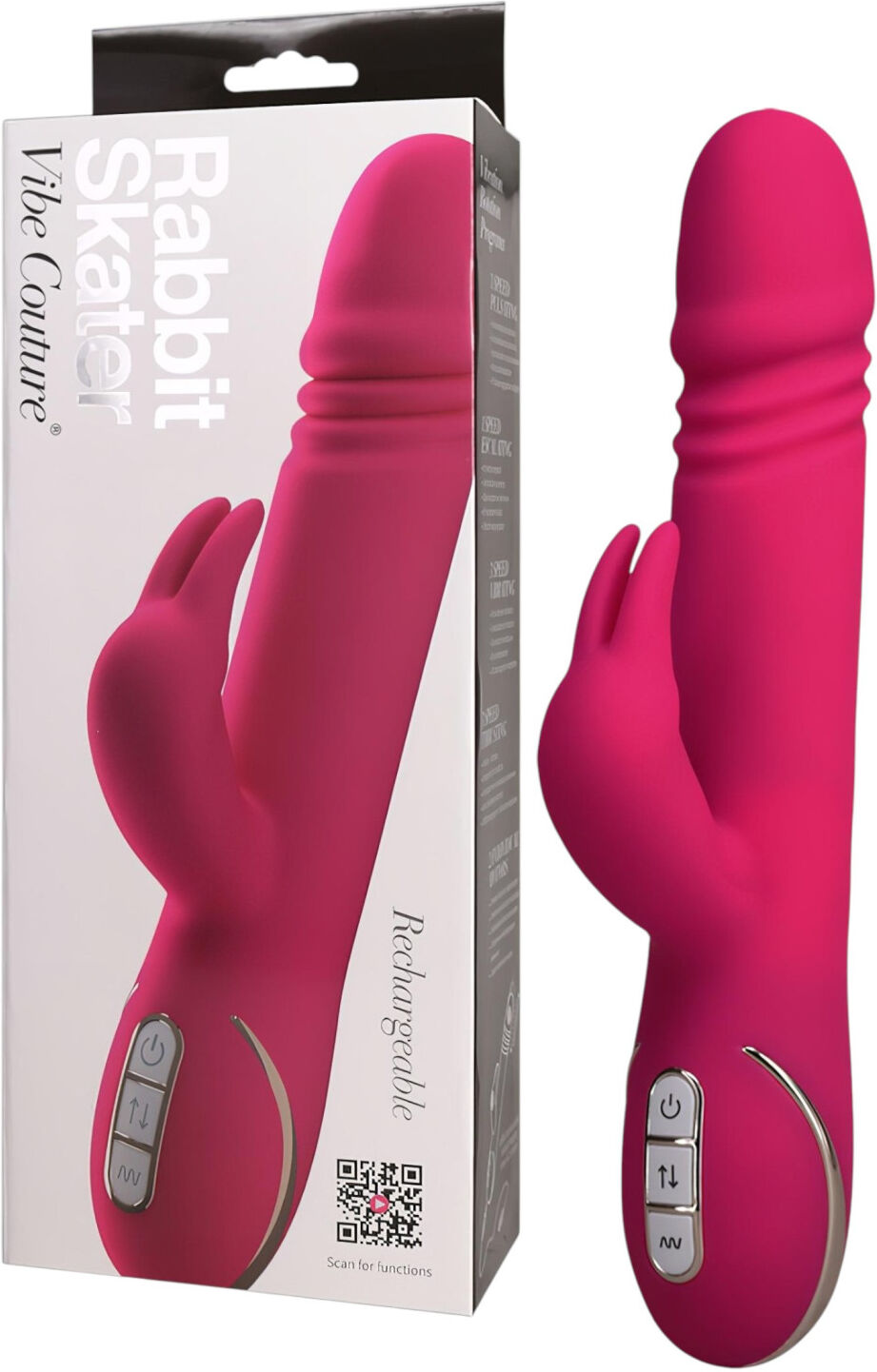 Vibe Couture Rabbit Skater - Pink Bunny Vibrating Pleasure Toy