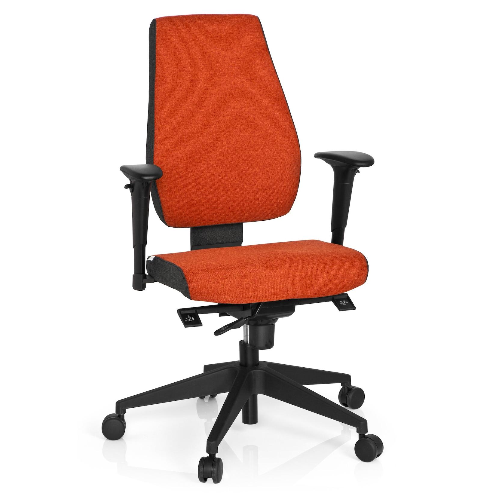 hjh OFFICE Profi Bürostuhl PRO-TEC 500 Stoff mit Armlehnen (höhenverstellbar)