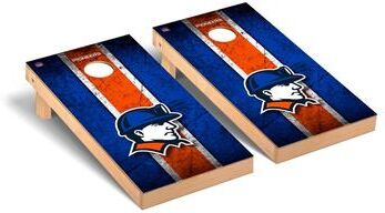 Skip's Garage Wisconsin Platteville Pioneers Vintage Cornhole Board Set