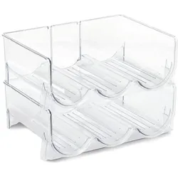 6x Zeller Present Flaschenregal, Küchen Organizer, Transparent