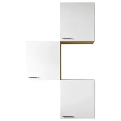 Küchenoberschrank Merle Weiß/Eichefarben