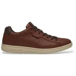 Timberland für Herren. TB0A5P7QEM61 Braune Portofino Pier-Sneaker aus Leder (41.5), Wohnung, Schnürsenkel, Lässig